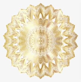 Symmetry,brass,metal - Golden Mandala Free Png, Transparent Png, Transparent PNG