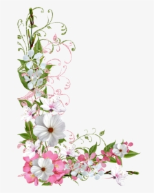 Border Flowers Clip Art - Pastel Flower Border Png, Transparent Png, Transparent PNG