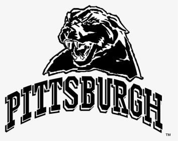Pittsburgh Panthers Logo Black And White, HD Png Download, Transparent PNG