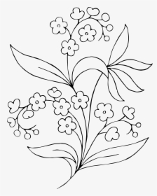 Black And White Transparent Flowers Clipart, HD Png Download, Transparent PNG