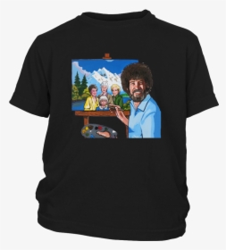 Clip Art Bob Ross Tshirt - Bob Ross Painting T Shirt, HD Png Download, Transparent PNG