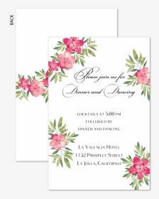 Spring Flowers Invitation Reception Card  								data-caption - African Daisy, HD Png Download, Transparent PNG