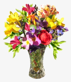 Transparent Free Clipart Flower Arrangements - Flower With Vase Png, Png Download, Transparent PNG