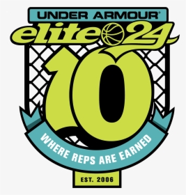 Under Armour Basketball Jpg Transparent Library Techflourish - Under Armour Elite 24 Logo, HD Png Download, Transparent PNG