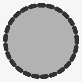 Circle, Round, Shape, Dotted, Outline, Border, Grey - Beyaz Şekil Png, Transparent Png, Transparent PNG
