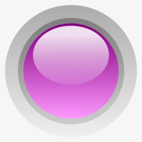 Led Circle Purple Clip Arts - Purple Button, HD Png Download, Transparent PNG
