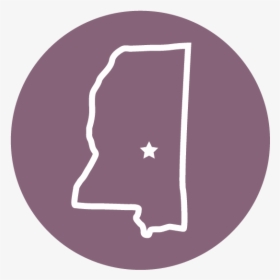 Mississippi Outline - Emblem, HD Png Download, Transparent PNG