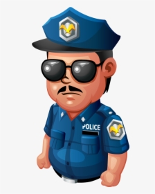 Corrupt-police - Police Officer Cartoon Png, Transparent Png, Transparent PNG