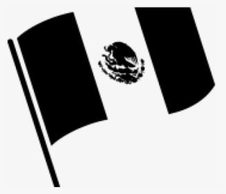 Mexican Flag Black And White - Black Saudi Arabia Flag, HD Png Download, Transparent PNG