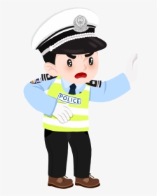 Cartoon Q Version Cute Police Png And Psd - Policia Animado, Transparent Png, Transparent PNG