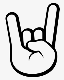 Emoji Sign Of The Horns Emoticon Symbol - Rock N Roll Png, Transparent Png, Transparent PNG
