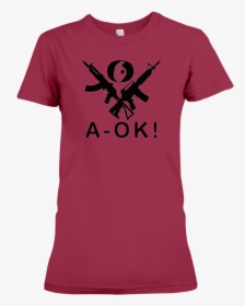 A Ok Hand Black Rifles Women S T Shirt Cardinal Red - T-shirt, HD Png Download, Transparent PNG