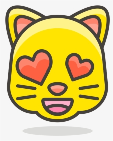 Yellow Cat Face Drawing Clipart , Png Download - Cat Emoji Drawing, Transparent Png, Transparent PNG