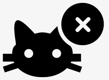 Cat Face With Cross Sign Comments - Portable Network Graphics, HD Png Download, Transparent PNG