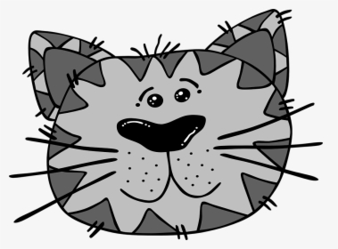 Cat, Face, Gray, Animal, Head, Whiskers, Stripes - Crying Cat Clip Art, HD Png Download, Transparent PNG