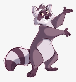 Transparent Raccoon Png - Cartoon, Png Download, Transparent PNG