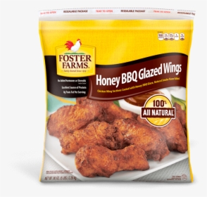 Honey Bbq Glazed Wings 80 Oz - Foster Farms Honey Bbq Chicken Wings, HD Png Download, Transparent PNG
