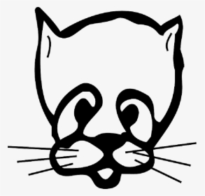 Sad Cat Face Drawing Svg Clip Arts - Clip Art, HD Png Download, Transparent PNG