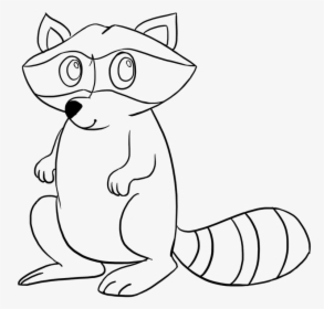 Transparent Raccoon Clipart - Raccoon Clipart Black And White, HD Png Download, Transparent PNG