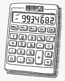 Calculator Clipart Black And White Transparent Png - Calculator Clipart Black And White, Png Download, Transparent PNG