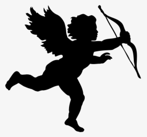 Cupid - Angel Silhouette, HD Png Download, Transparent PNG