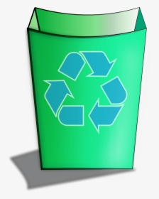 Green Recycle Bin Clip Arts - Recycle Can Clip Art, HD Png Download, Transparent PNG