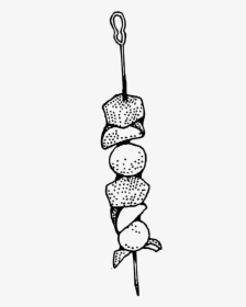 Kebab Clipart Black And White, HD Png Download, Transparent PNG