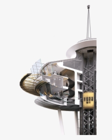 Space Needle Cutaway Image - Space Needle, HD Png Download, Transparent PNG