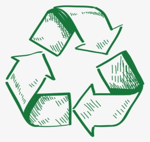 Recycle Logo Sketch, HD Png Download, Transparent PNG