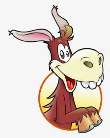 Happy Donkey Clip Arts - Keledai Kartun, HD Png Download, Transparent PNG