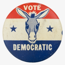 Vote Democratic Donkey Political Button Museum - Macys Logo, HD Png Download, Transparent PNG