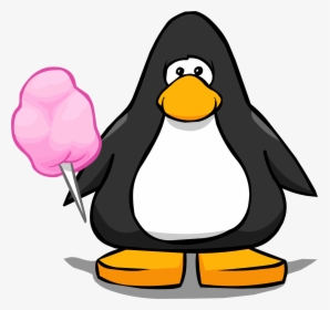 Pink Cotton Candy From A Player Card - Penguin With A Top Hat, HD Png Download, Transparent PNG