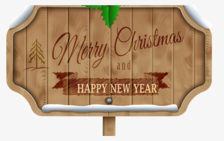 Clip Art Wooden Thing - Merry Christmas Text With Clear Backgrounds, HD Png Download, Transparent PNG