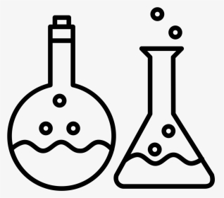 Beaker , Png Download - Transparent Science Clipart Black And White, Png Download, Transparent PNG