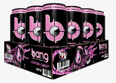Bang Cotton Candy Energy Drink 16 Oz Cans - Bang Cotton Candy 16 Oz, HD Png Download, Transparent PNG