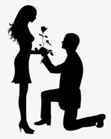 Propose Couple On Valentine Day Transparent Png Images - Love Boy And Girl Png, Png Download, Transparent PNG