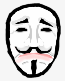 #vendettasadmask #sad #mask #drama #anonymous - V For Vendetta Happy Sad, HD Png Download, Transparent PNG