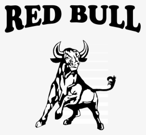 Red Bull Logo Black And White, HD Png Download, Transparent PNG