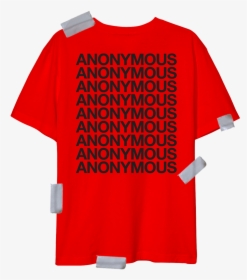 Red Anonymous Tee   Class Lazyload Lazyload Fade In - Illustration, HD Png Download, Transparent PNG