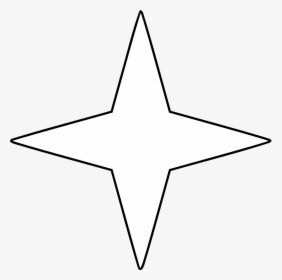 Collection Of Free Stars Svg Point - 4 Point Star Svg, HD Png Download, Transparent PNG