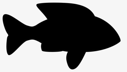 Goldfish Silhouette Clip Art - Fish Silhouette Clipart Png, Transparent Png, Transparent PNG
