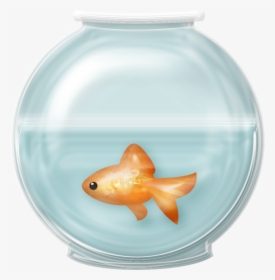 Goldfish Clip Art - Fish Bowl Transparent Background, HD Png Download, Transparent PNG
