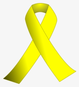 Support Drawing Yellow Ribbon - Yellow Ribbon Transparent Background, HD Png Download, Transparent PNG