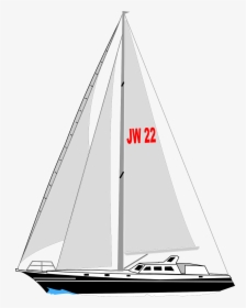 Sail Yacht Clipart, HD Png Download, Transparent PNG