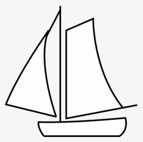 White Clipart Sailboat - White Sailing Boat Png, Transparent Png, Transparent PNG