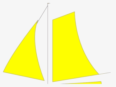 Yellow Clipart Sailboat - Sail, HD Png Download, Transparent PNG