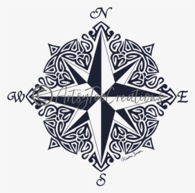 Tribal Compass Rose - Rose Compass, HD Png Download, Transparent PNG