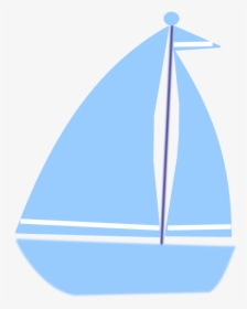 Sailboat Clipart Blue - Blue Sailboat Clipart, HD Png Download, Transparent PNG