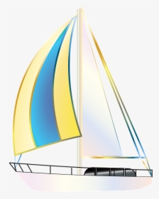 Graphic, Sailboat, Boat, Yacht, Sailing, Yachting - Sail, HD Png Download, Transparent PNG