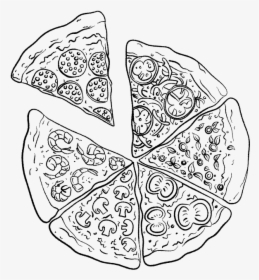 Slice-m - Pizza Preto E Branco Png, Transparent Png, Transparent PNG